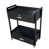 KARMA - BAKEWELL SALON TROLLEY (Black/White) - Luna Beauty Supplies
